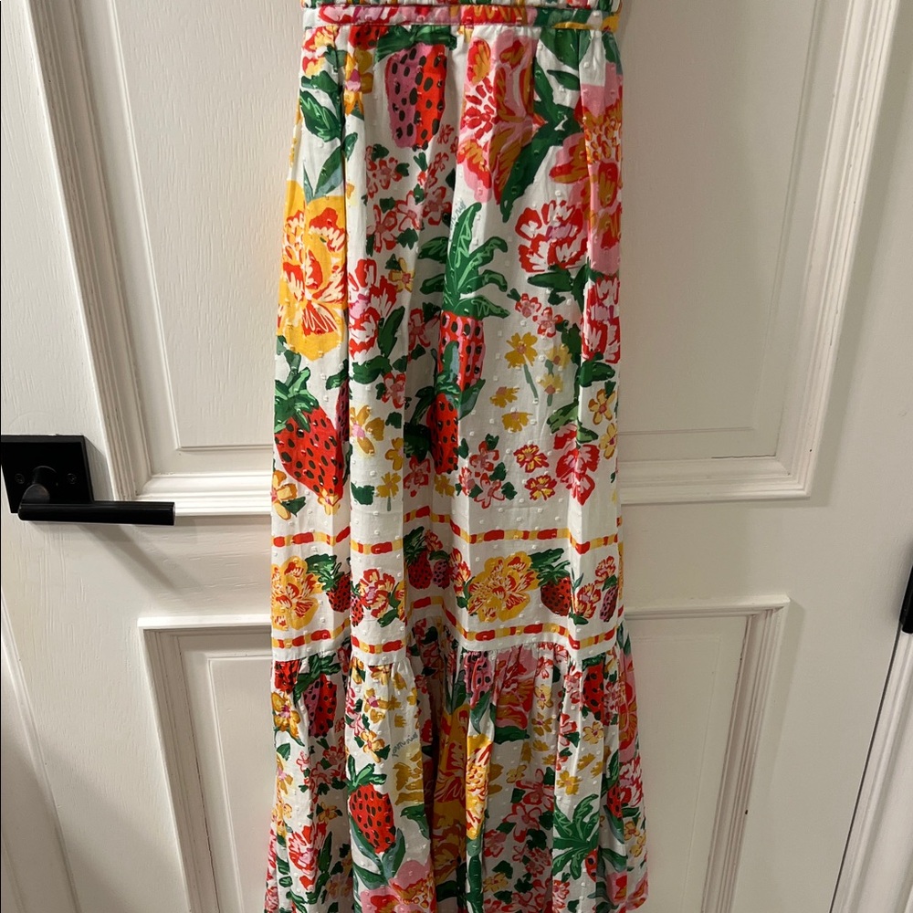 Farm Rio XS Floral Maxi open back Dress - Picture 3 of 6